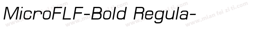 MicroFLF-Bold Regula字体转换